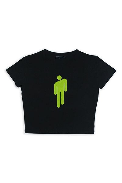 Touz Τυπωμένο λογότυπο Billie Eilish Black Crop