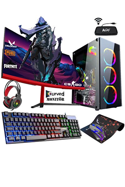 Zeiron Sp16 I5-3470 16gb 1 Tb Ssd+1tb Hdd Gtx1650 23.8" Curved Oyuncu Masaüst...