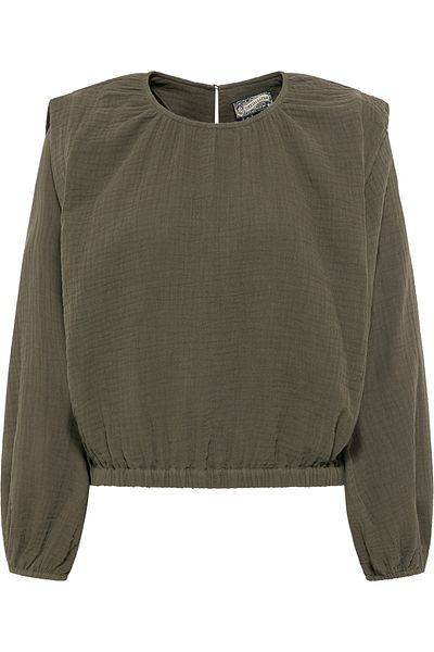 Dreimaster Vintage Bluse Incus