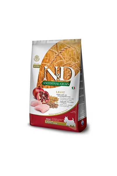 N&D Mini Light 2,5kg Köpek Düşük Tahıllı Tavuklu Narlı Küçük Irk Light Köpek ...