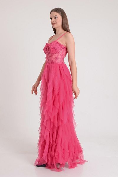 SpringStore Rochie de seară fără bretele cu croială asimetrică Fujya