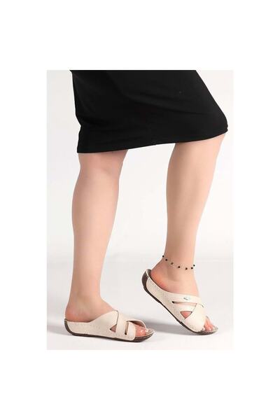 ARYAN 54-456 Жіночі бежеві тапочки на підборах