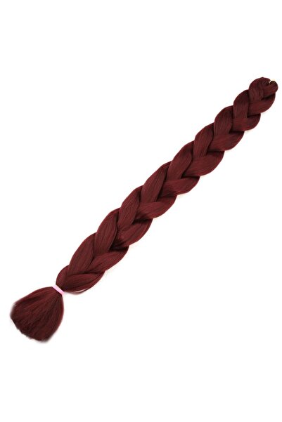 KONAK PERUK Synthetic Braiding Hair 100 Gr- Dark Red