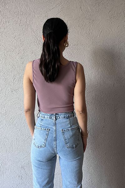 Seda Yalçın Atelier Dried Rose Gathered Front Bodysuit