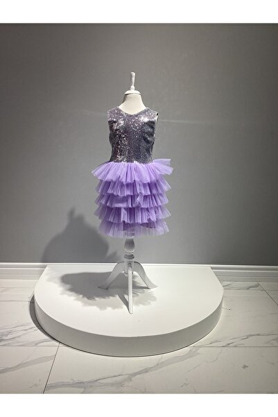 Azize çoçuk kostüm evi Pul Payetli Elbise