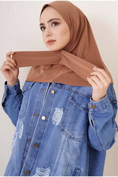 The Wear Şal de eşarfă practic cu snap, şal de eşarfă practic Hijap, şal piep...