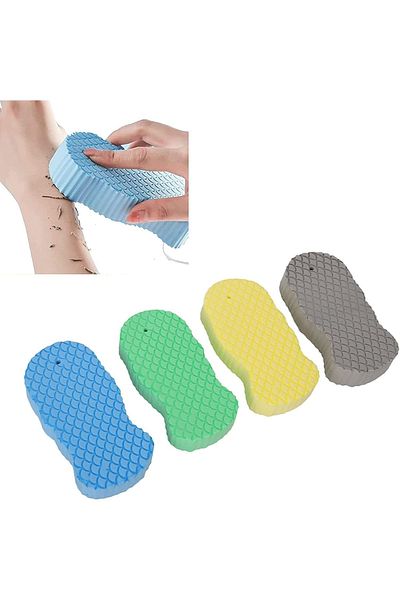 CALRADİA Soft Sponge Body Scrub Skin Cleanser Dead Skin Remover Exfoliating Scrub Washcloth