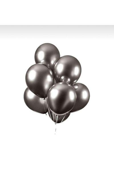Chuva Space Gray Chrome Balloon - 10 Pieces
