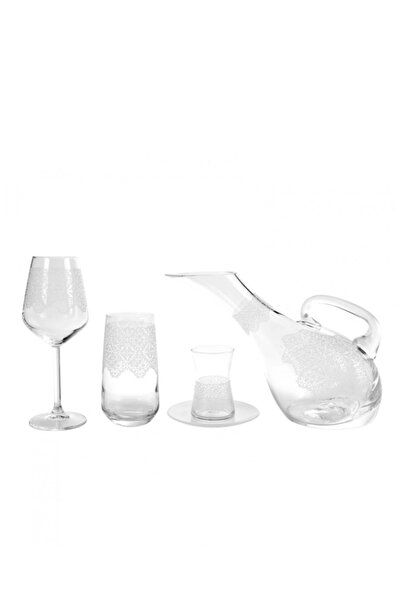 Karaca Valentina 49 Parça Bardak Seti Yaldızsız