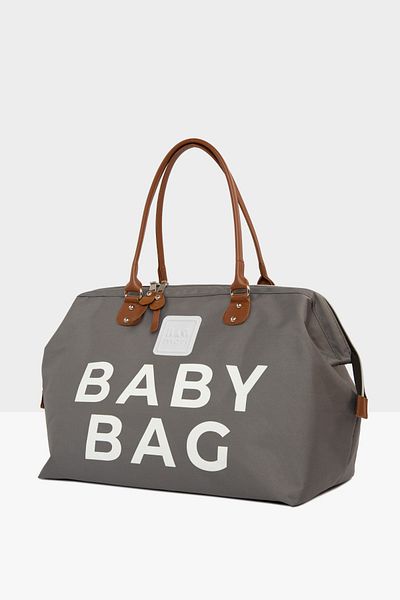 Bagmori Gray Baby Bag Printed Baby Care Bag