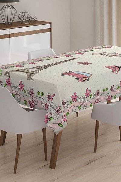 Realhomes Față de masă imprimată digital 3D cu design personalizat - 120 x 140 cm