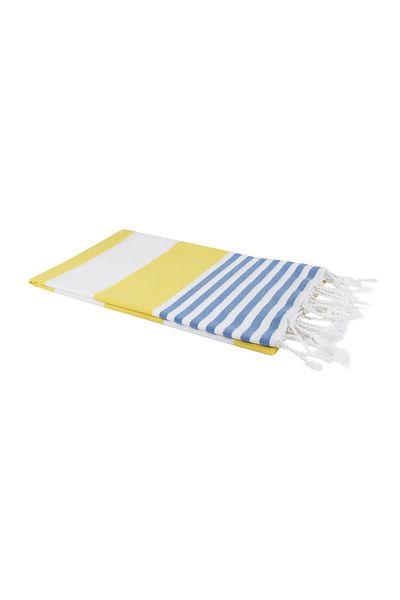 Bedinn Peshtemal Marine Lime galben-Albastru Pst293