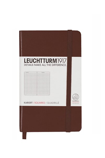 Leuchtturm1917 Σημειωματάριο μεγέθους τσέπης (A6), καρό, εξώφυλλο σε χρώμα σο...
