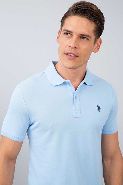 U.S. Polo Assn. Ανδρικό μπλουζάκι πόλο με λαιμόκοψη G081GL011.000.739379
