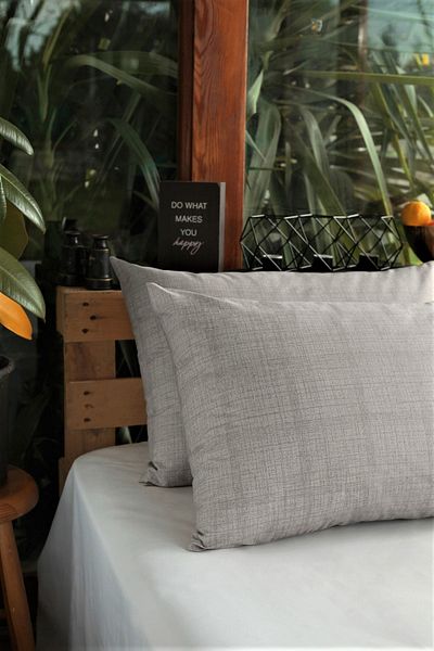 Alla Turca Ranforce 2-Piece Pillow Case 50x70 cm Gray