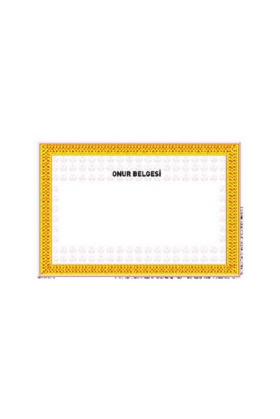 Gülpaş Onur Belgesi 100 Lü Paket (OO5)