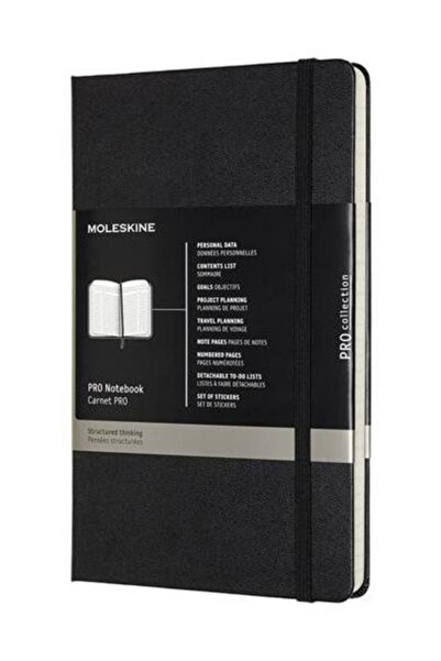 Moleskine Pro Defter Büyük Boy Sert Kapak Siyah PL0756