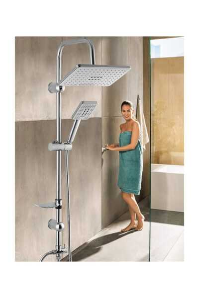 Vilas Queen Sarı Boru Pirinç Robot Yağmurlama Tepe Duş Seti