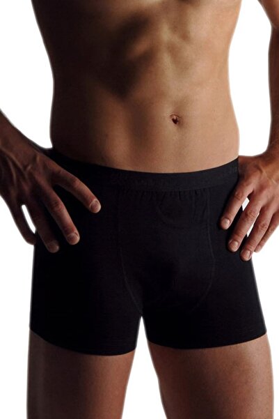 Tutku Ανδρικά μαύρα χτενισμένα βαμβακερά μποξεράκια