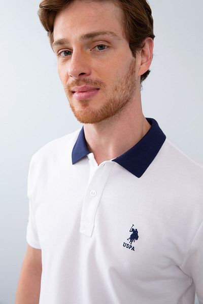 U.S. Polo Assn. Ανδρικό μπλουζάκι πόλο με λαιμόκοψη G081SZ011.000821238