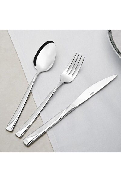 Nehir Fiesta Saten 89 Parça Karton Kutulu Çatal Kaşık Bıçak Takımı 18-10 304 ...