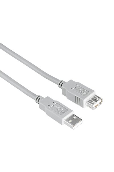 Usb 2.0 A Fış - A Soket 3M Usb Uzatma Kablosu Grı