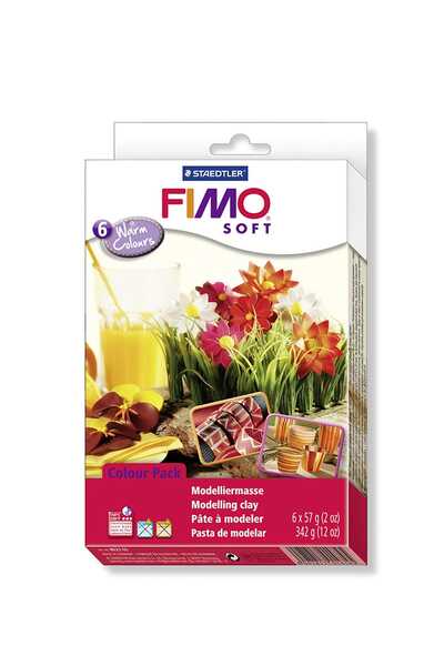 Genel Markalar Staedtler Fimo Soft Polimer Kil Seti 6 Renk X 57 Gr. Warm Colours