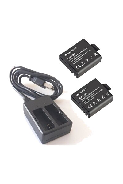 Gplus Eken PG1050 ikili Batarya ve Çift Batarya USB Şarj Cihazı Seti