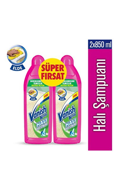 Vanish Halı Şampuanı Elde Yıkama Hijyen 2'li Paket / 2 x 800 ml