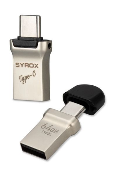 Syrox Dual Drive 64 GB Usb 2.0 Otg / Type-c Usb Memory Utc64 Suntechutc64