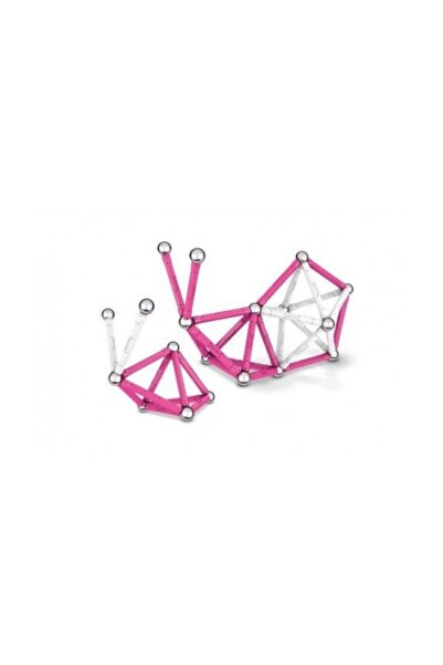 Ekincioğlu Geomag Pink 66 Pieces - Magnetic Construction Toy - Swiss Production