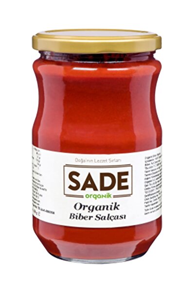 Sade Organik Biber Salçası 650 gr