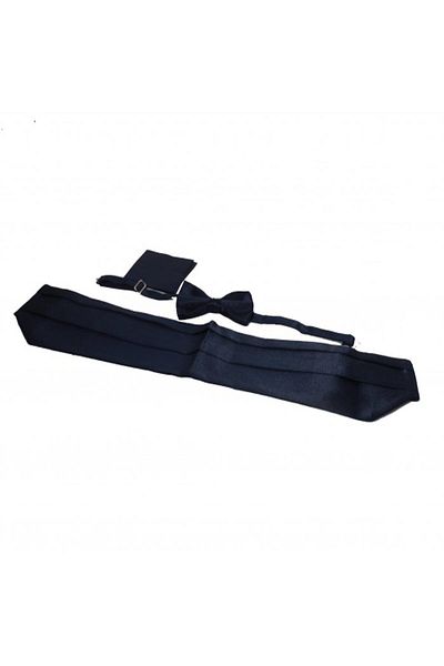 Brianze Men's Navy Blue Tuxedo Belt 444GKC047