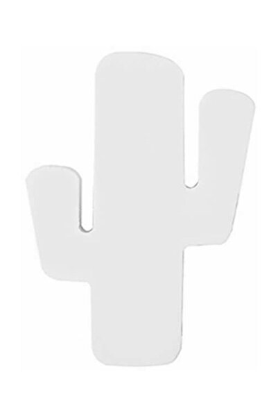 Miniminti Suport cuier alb tip cactus - Mâner pentru dulap