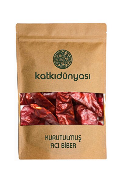 Katkı Dünyası Kurutulmuş Acı Biber Sapsız 1 Kg