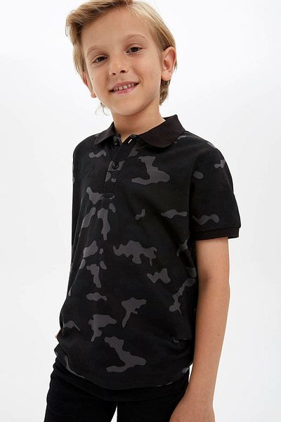 DeFacto Boy's Short Sleeve Polo T-Shirt