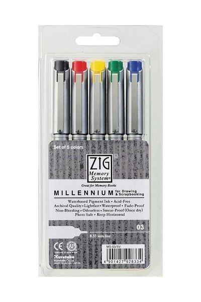 Zig Millennium Drawing Pen 0.35mm Set of 55681035