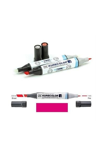 Zig Kurecolor Twin S Graphic Drawing Pen 225 Pink