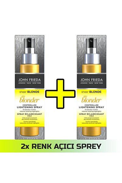 John Frieda Sarı Saçlar İçin Renk Açıcı Sprey - Sheer Blonde Spray 100 ml x 2...