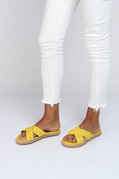Shoes Time Sarı Kadın Terlik 18Y 338