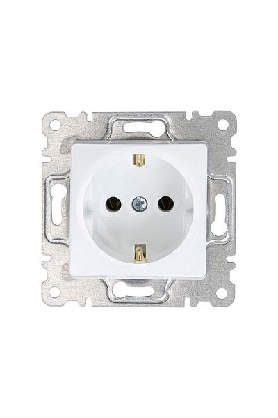 MAKEL Lillium Natural K White Grounded Socket