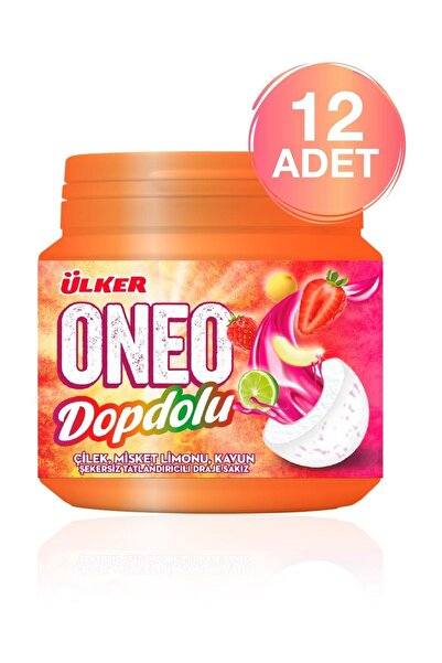 Ülker ONEO Dopdolu Sakız - Çilek, Misket Limonu ve Kavun Aromalı - 76 gram - ...