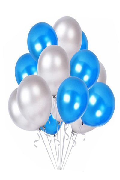Parti dolabı Navy Blue Dark Blue Gray Metallic Pearlescent Party Balloon 25 Pieces