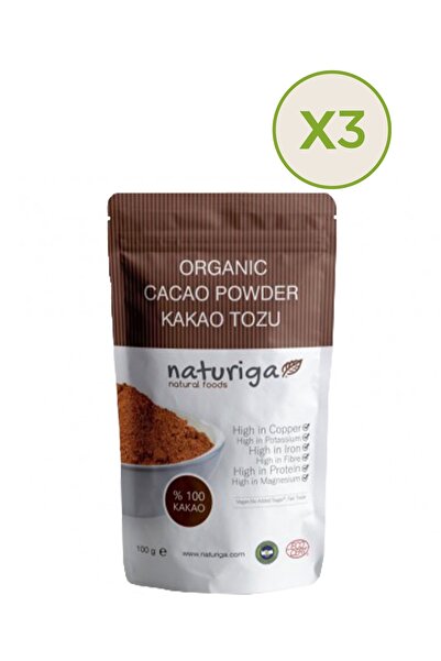 Naturiga Organik Kakao Tozu 3'lü Fırsat Paketi