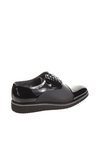 Fosco Black Patent Leather Men's Casual Shoes Fosco 6590 Men