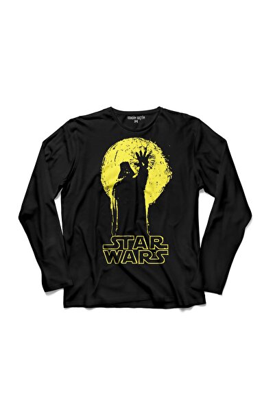 Kendim Seçtim Muška crna majica dugih rukava Super Vader Bros Star Wars