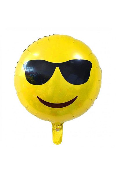 Kazanabil Emoji Foil Balloon with Sunglasses 40cm