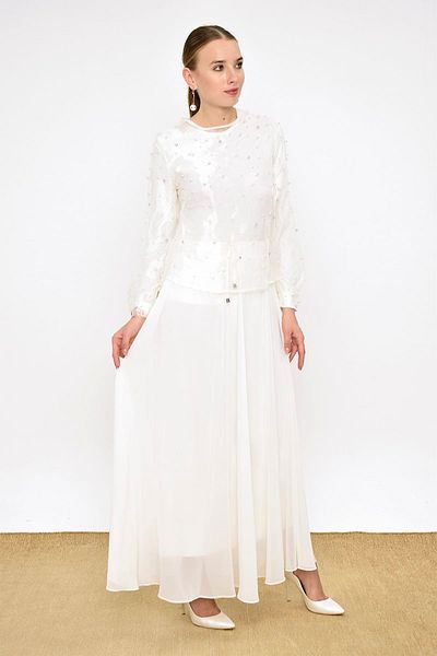 Bym Fashion Γυναικεία Λευκή Φούστα 1141