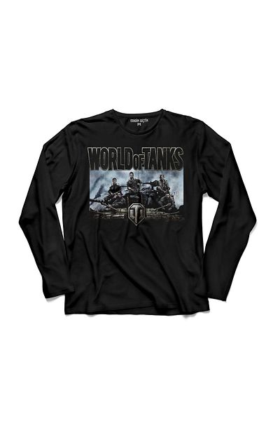 Kendim Seçtim Tricou cu mânecă lungă cu logo Fury World Of Tanks