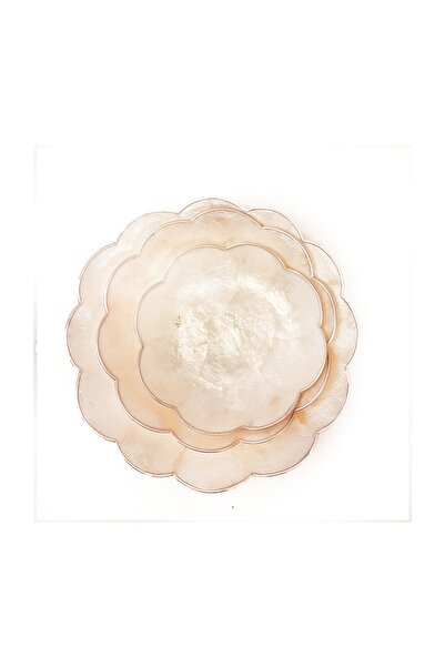 TT Tahtakale Toptancıları Σετ Τριών Τεμαχίων Capiz - Στρογγυλό Μαργαριτάρι 23...